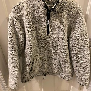 PINK by Victoria secret Fleece Gray jacket SIZE S